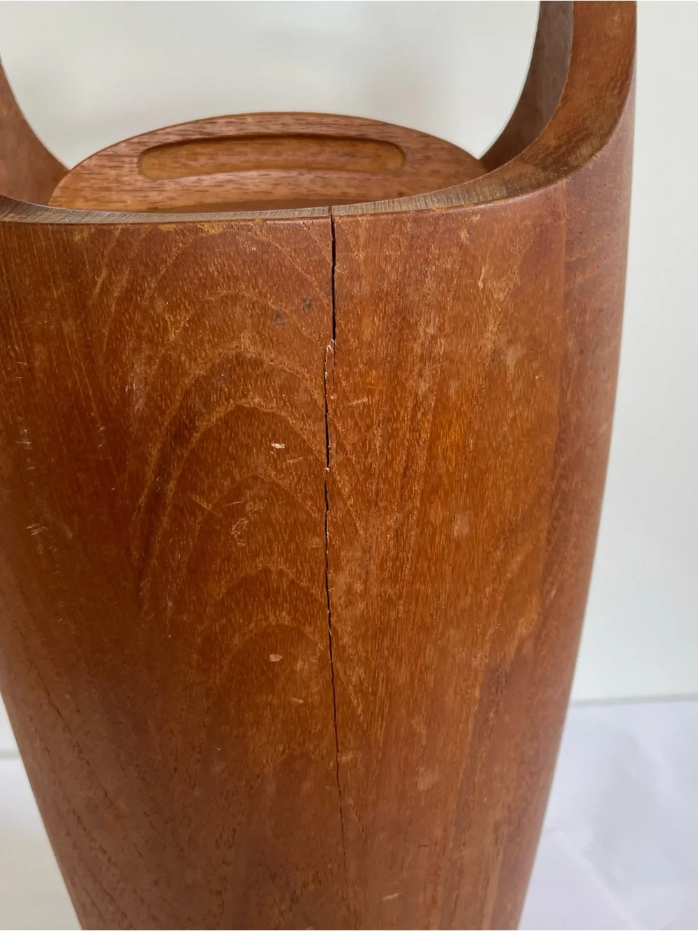 Vintage Dansk Congo Teak Ice Bucket Mid Century Modern